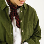 SACRECOEUR Rupine Oversized Shirt in Algae