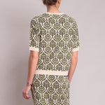 WEEKEND MAX MARA Zufolo Jacquard Knit in Green