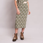 WEEKEND MAX MARA Lena Jacquard Knit Skirt in Green