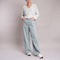 WEEKEND MAX MARA Medina High Waisted Trousers in Pastel Green
