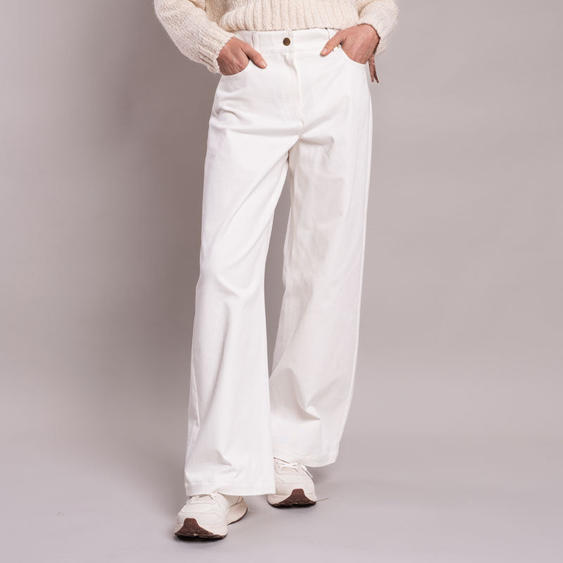 S MAX MARA Marianna Long Trousers in White