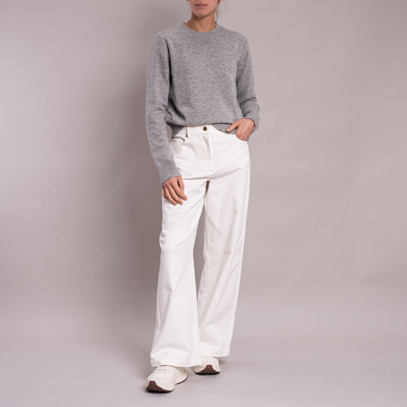S MAX MARA Marianna Long Trousers in White