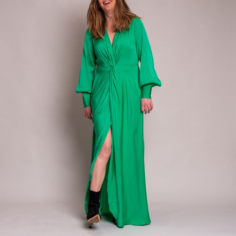 SILK95FIVE Palm Beach Club Dress in Colony Green