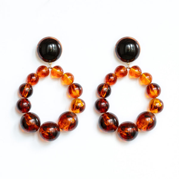 FRANCINE BRAMLI Bastille Earrings in Amber Mix