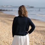 COLLEN & CLARE Dion Linen Easy Knit in Navy