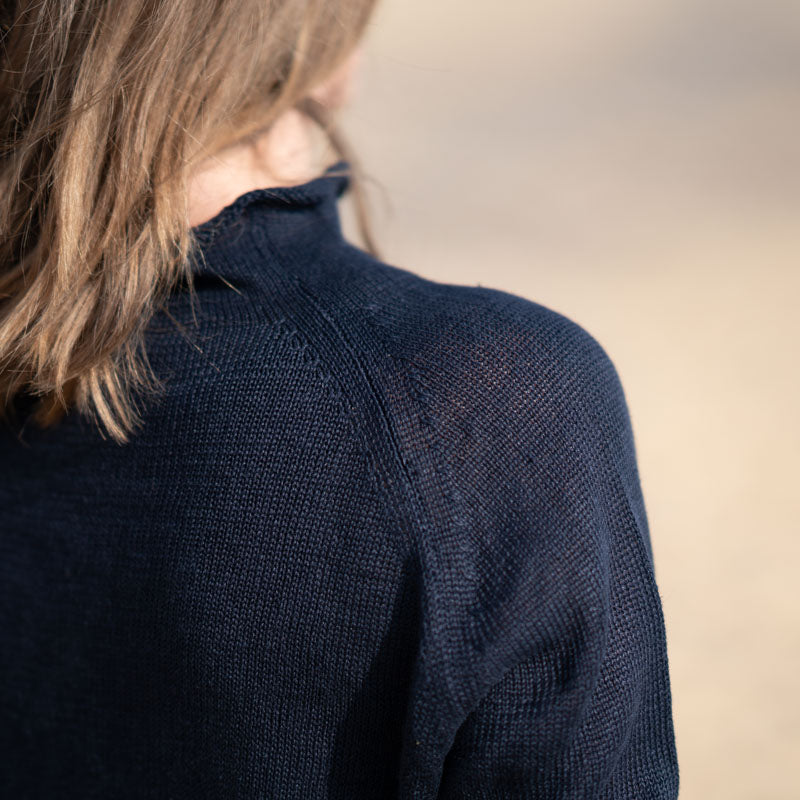COLLEN & CLARE Dion Linen Easy Knit in Navy