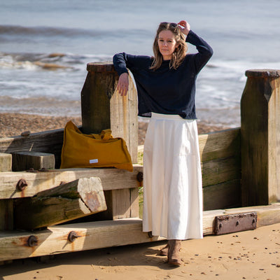 ROSSO35 Easy Skirt in Ivory