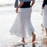 MAISON HOTEL Luisa Skirt in White Lilies