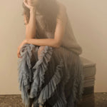 RABENS SALONER Aifa Halterneck Top in Mushroom