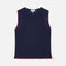 BAUM UND PFERDGARTEN Jorin Fitted Sleeveless Tank with Contrast Trim in Eclipse Blue