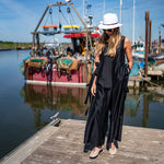 MEI MEIJ Square Neck Jumpsuit in Black
