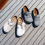 BIRKENSTOCK Boston SFB LEVE Sandals in Antique White