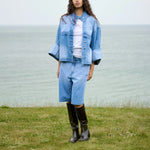 RABENS SALONER Donela Denim Jacket in Light/Denim