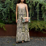 RABENS SALONER Annebeth V-Dress in Citrus/Black