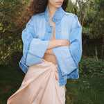 RABENS SALONER Donela Denim Jacket in Light/Denim