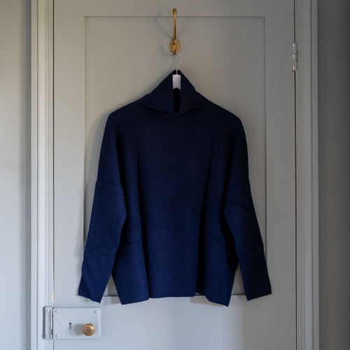 CASH CA Oversized Soft Sweater in Navy