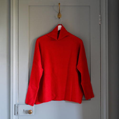 CASH CA Oversized Soft Sweater in Firebrick
