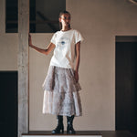 RABENS SALONER Ambla Journey T Shirt in Chalk