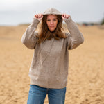 COLLEN & CLARE Yang Yak Hoodie in Stone