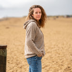 COLLEN & CLARE Yang Yak Hoodie in Stone