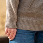 COLLEN & CLARE Yang Yak Hoodie in Stone