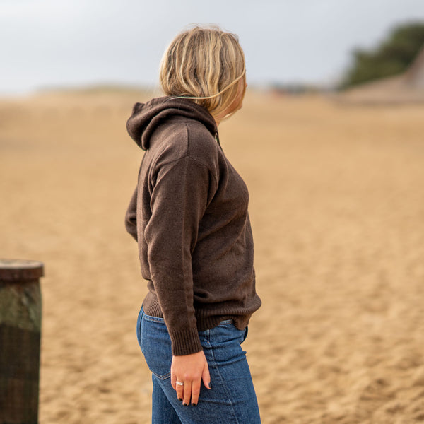 COLLEN & CLARE Yang Yak Hoodie in Chocolate