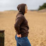 COLLEN & CLARE Yang Yak Hoodie in Chocolate