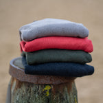 COLLEN & CLARE Zuri Cotton Roll Neck in Persian Red