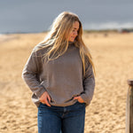 COLLEN & CLARE Zuri Cotton Roll Neck in Cappuccino