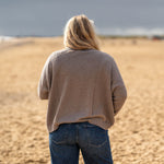 COLLEN & CLARE Zuri Cotton Roll Neck in Cappuccino