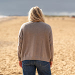 COLLEN & CLARE Zuri Cotton Roll Neck in Cappuccino