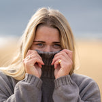 COLLEN & CLARE Zuri Cotton Roll Neck in Cappuccino