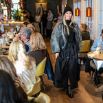 MARFA STANCE Parachute Quilt Bomber in Black/Anthracite