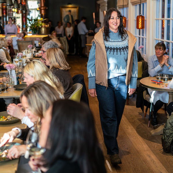 BEAUMONT ORGANIC Hawthorne Recycled Wool Knitted Jumper in Sky Blue Marl