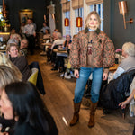 BARBOUR Barbour X Farm Rio Luisa Quilted Jacket in Green