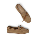 PAVEMENT Mona Suede Loafers in Taupe