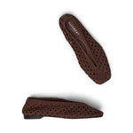 PAVEMENT Lorinda Leather Ballet Flats in Brown