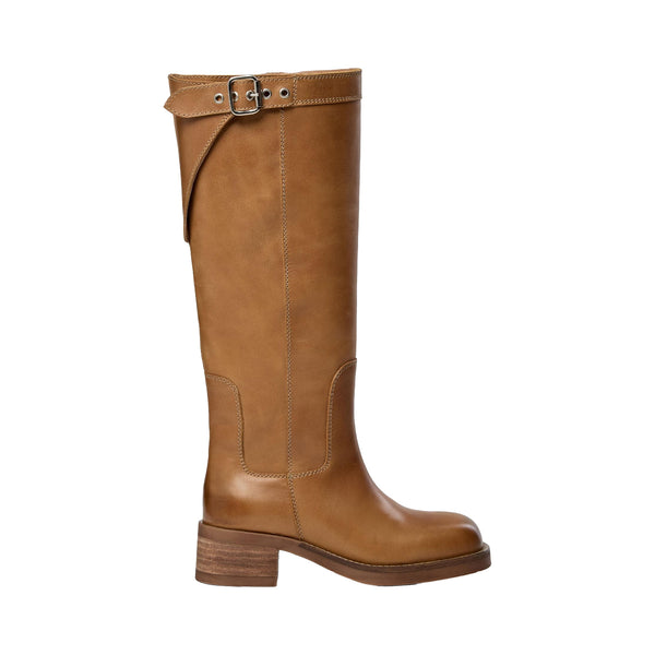 PAVEMENT Anine Vintage Leather Boots in Tan