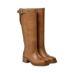 PAVEMENT Anine Vintage Leather Boots in Tan