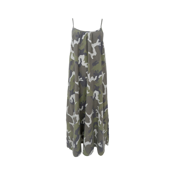BLACK COLOUR BCMinna Maxi Strap Dress in Camoflage