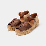NAGUISA Silencio Espadrille Sandals in Brown