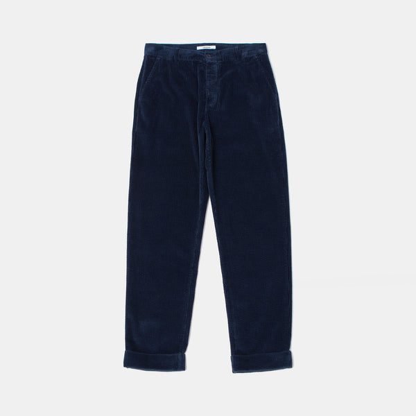 EDMMOND STUDIOS Jorge Cotton Cord Pant in Plain Navy