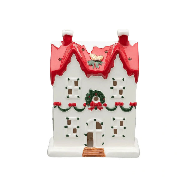 ANNA + NINA LED Frosted Pines Manor in Multi