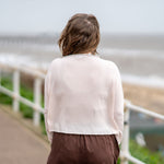 COLLEN & CLARE Egg Cashmere & Lambswool Mix Jumper in Soft Pink