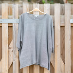COLLEN & CLARE Toby Linen 3/4 Sleeve Jumper in Smoke