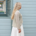 COLLEN & CLARE Shyla Linen High Neck Jumper in Pebble