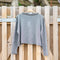 COLLEN & CLARE Pea Linen Cropped Jumper in Smoke
