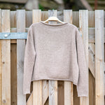 COLLEN & CLARE Pea Cashmere & Wool Mix Jumper in Stone Marl