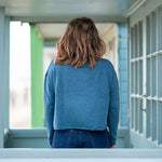 COLLEN & CLARE Egg Cashmere & Lambswool Mix Jumper in Teal Marl