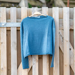 COLLEN & CLARE Egg Cashmere & Lambswool Mix Jumper in Teal Marl